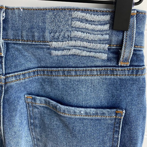 Revice Uptown Super High Waisted Distressed Frayed Hem Jeans | Size 27 - Picture 4 of 7